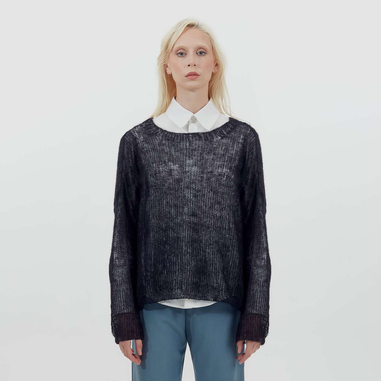 Black Mohair Pullover