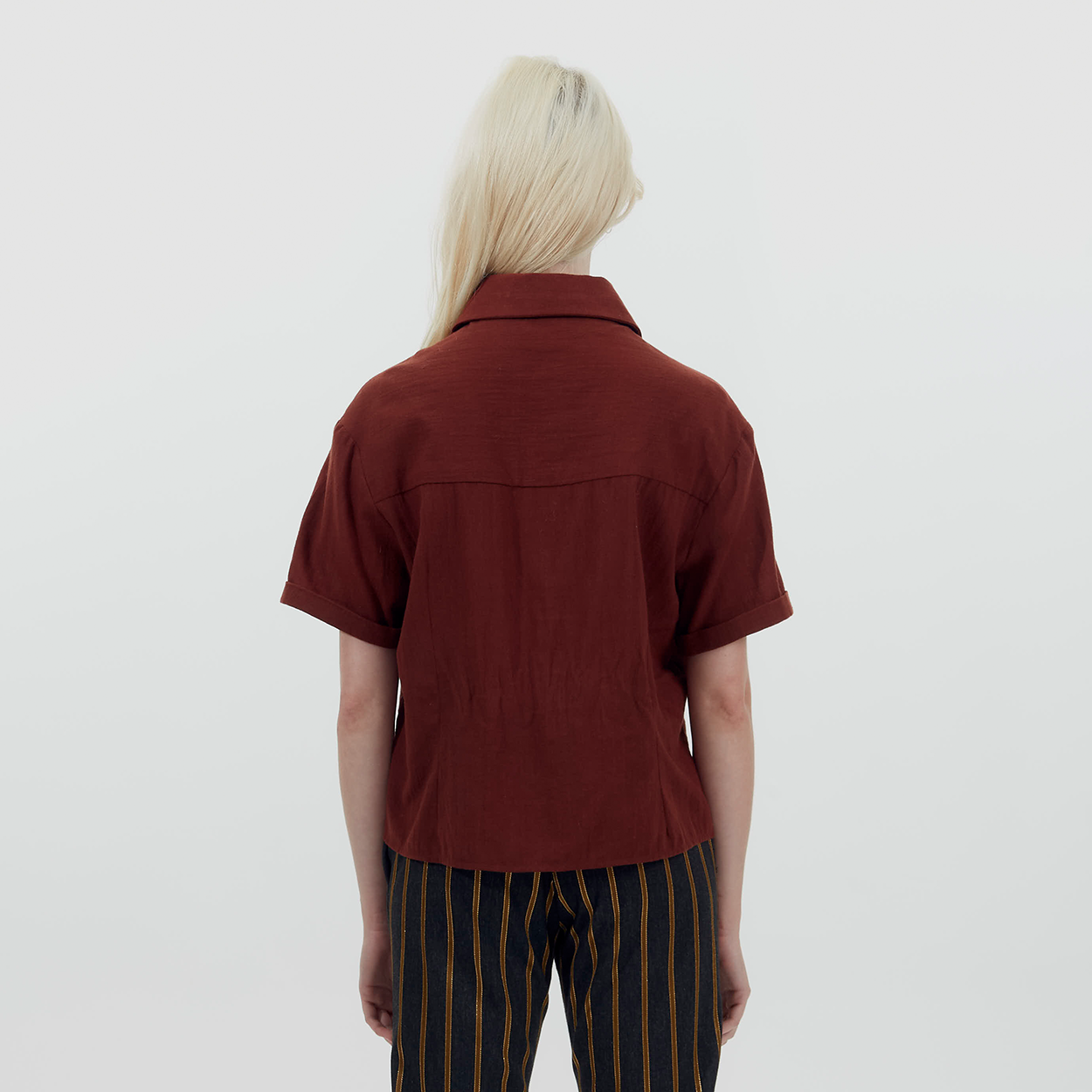 Cotton Darted Short Sleeve