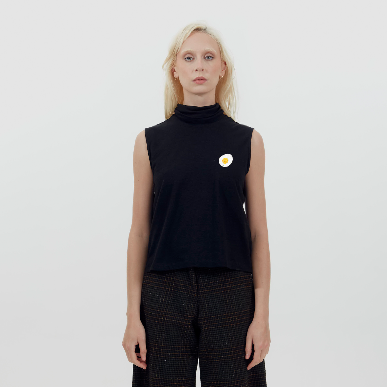 Embroidered Deviled Egg Tank