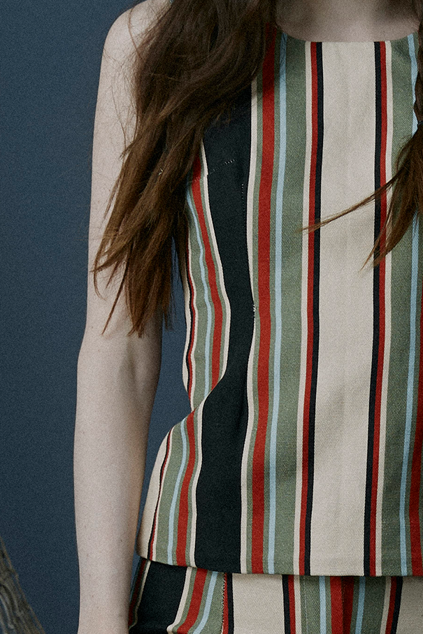 Sleeveless Striped Top