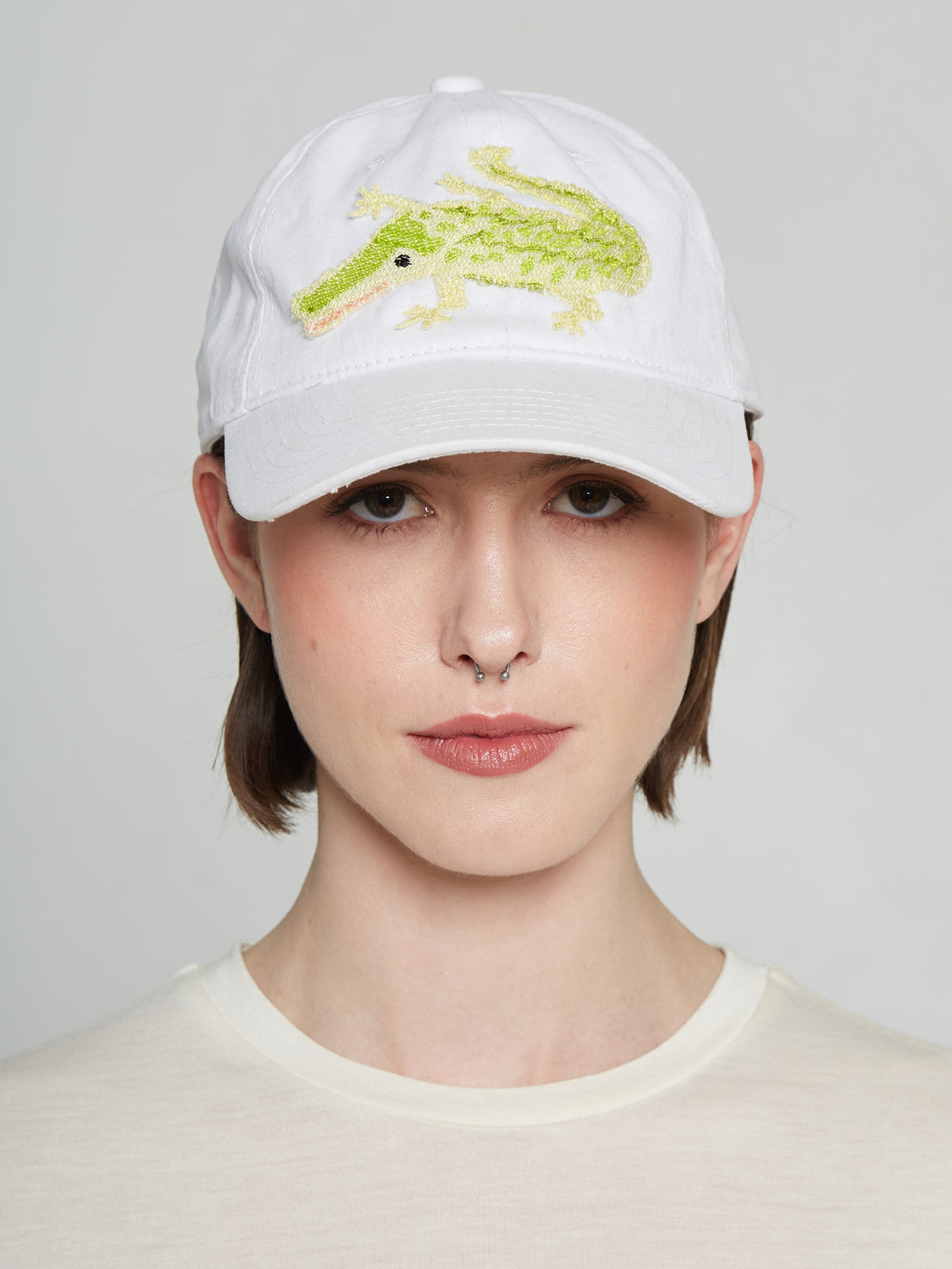 Embroidered Croc Cap