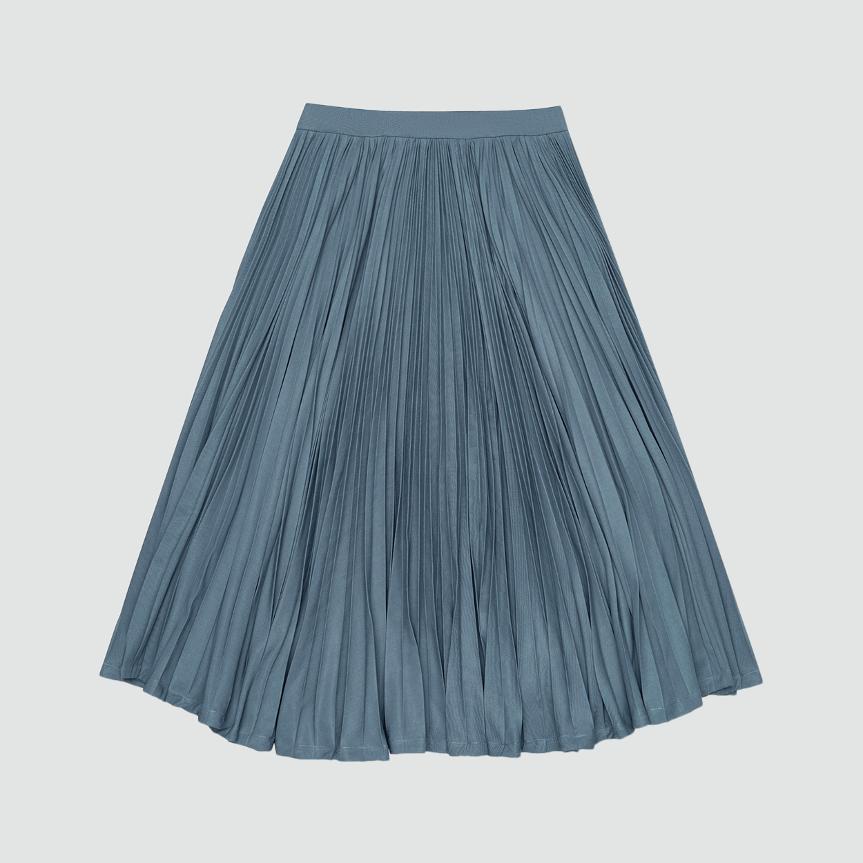 Twill Pleated Skirt