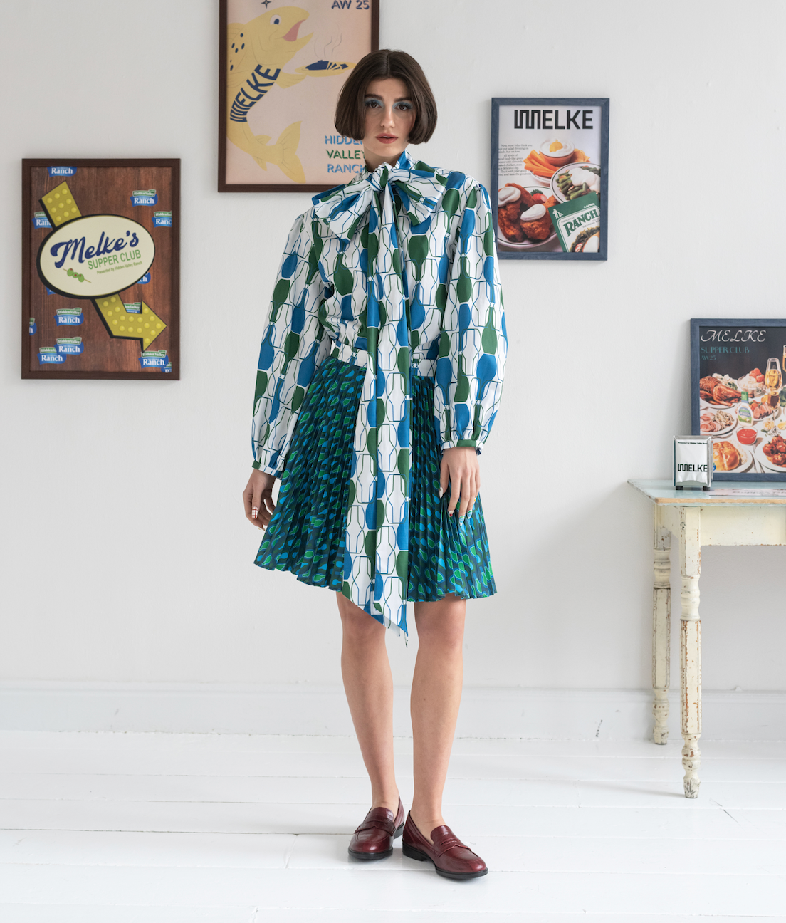 The Valley Pleated Mini Skirt