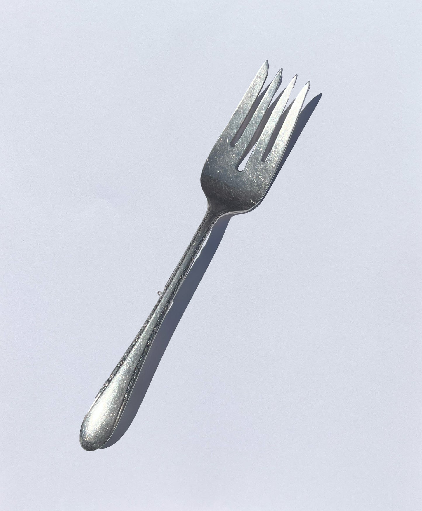Silver Fork Brooch