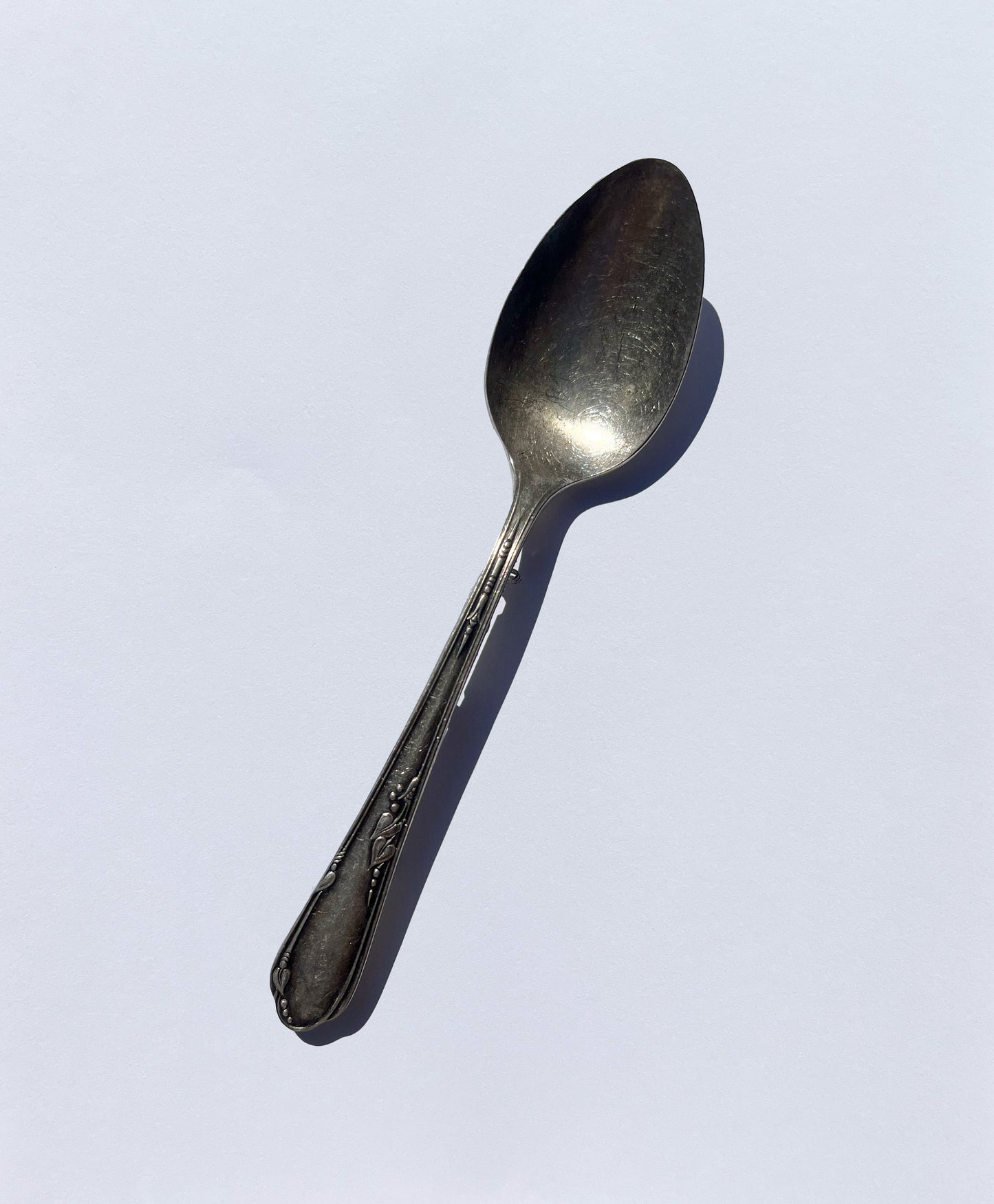 Silver Spoon Brooch