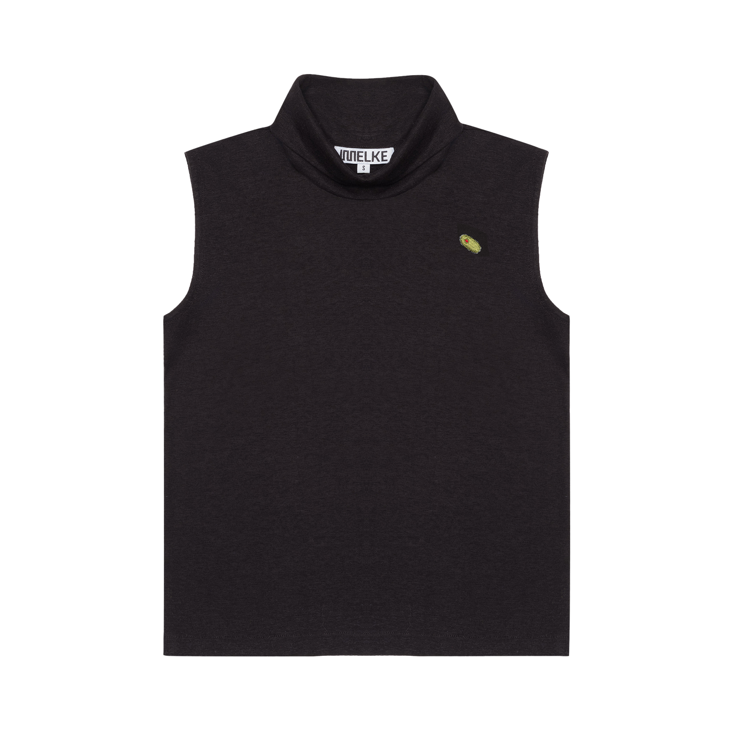 Embroidered Olive Tank