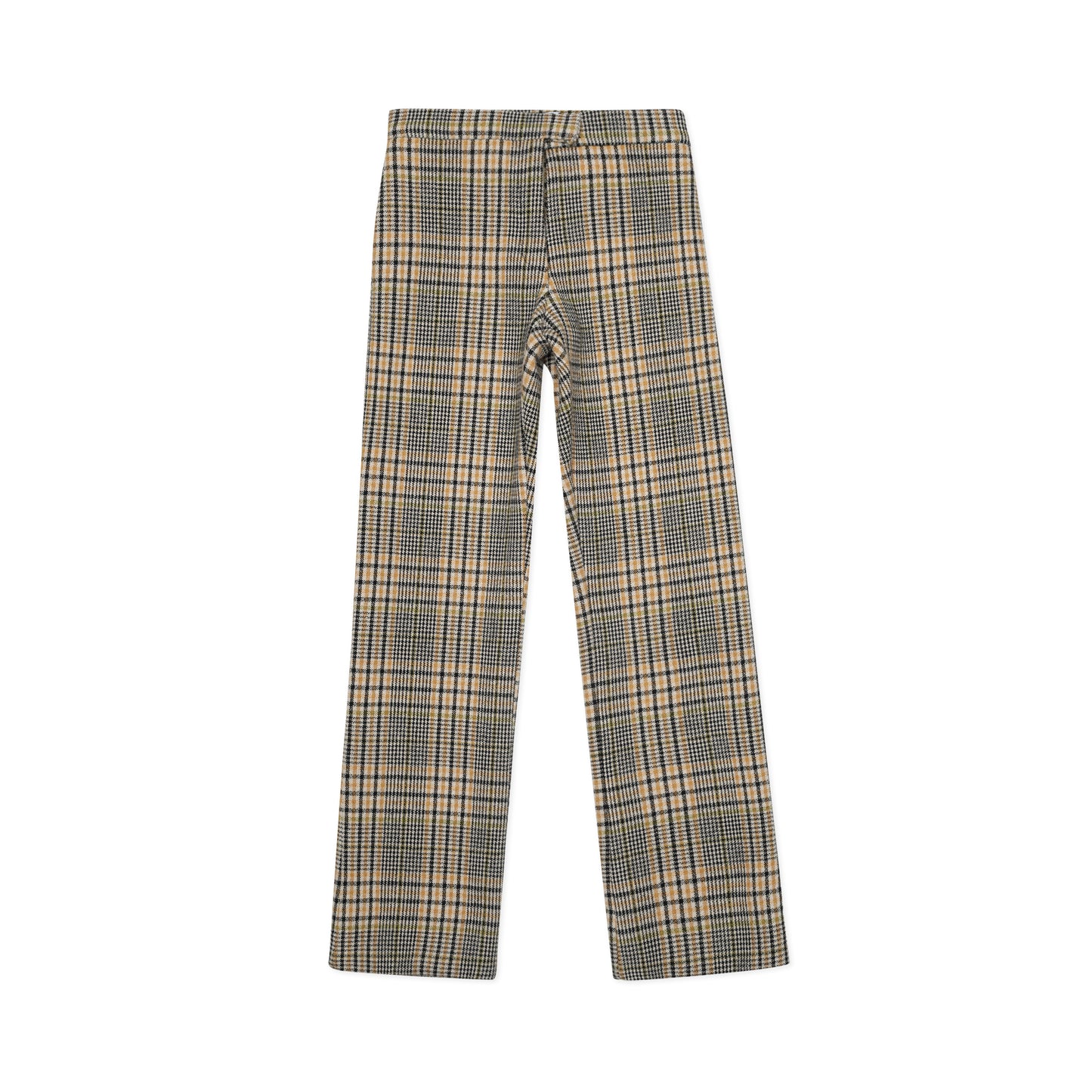 Plaid Straight Leg Pant