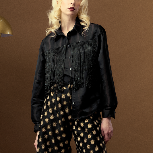 Black Beaded Top
