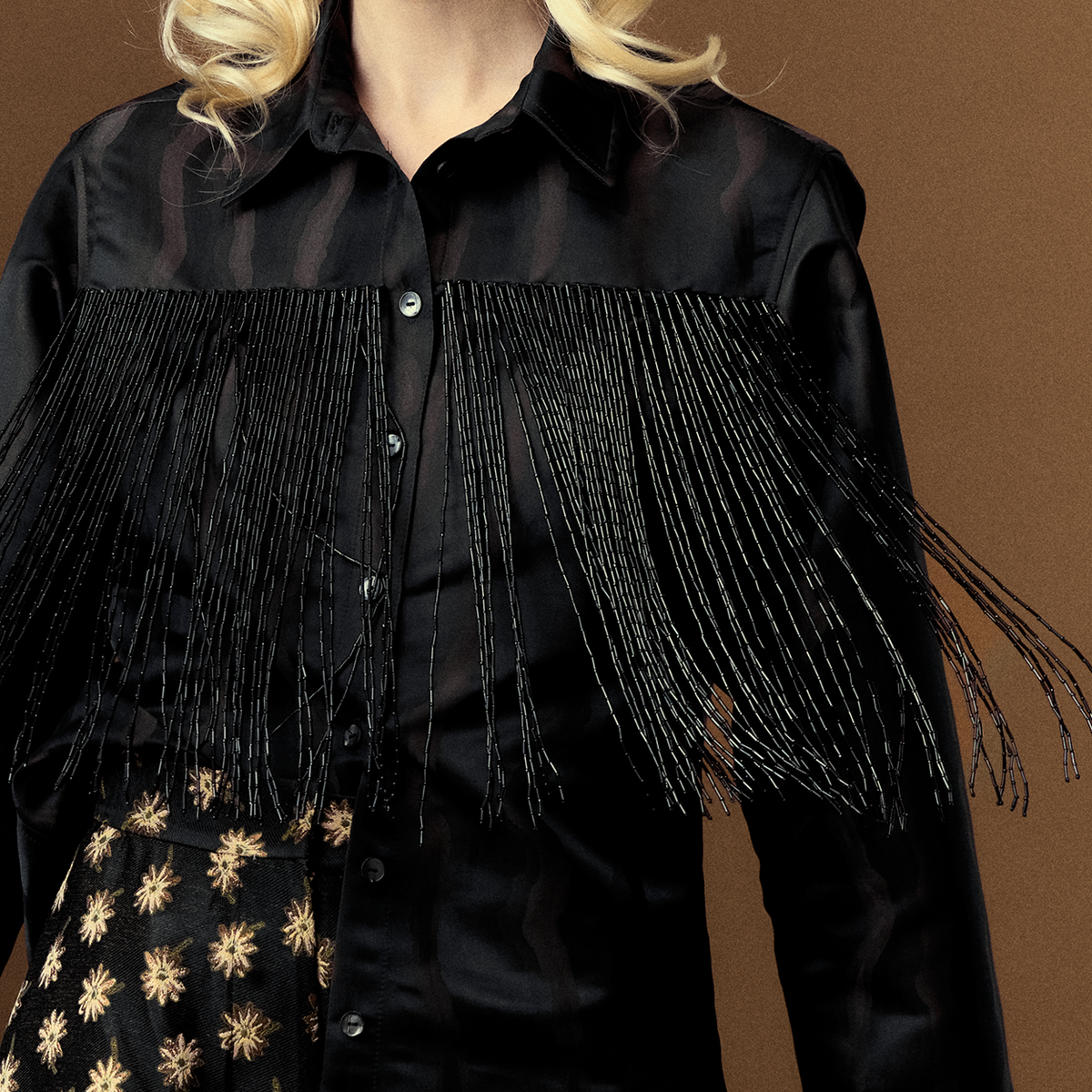 Black Beaded Top