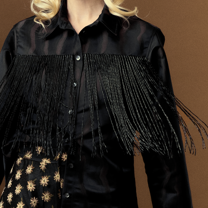 Black Beaded Top