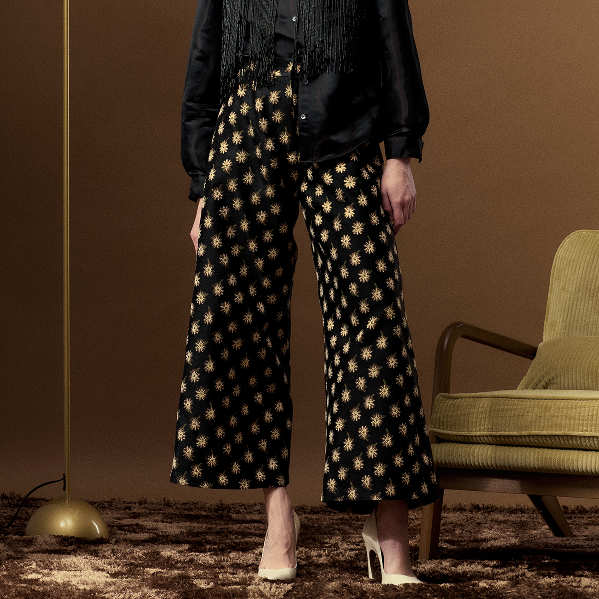 Jacquard Garden Pant