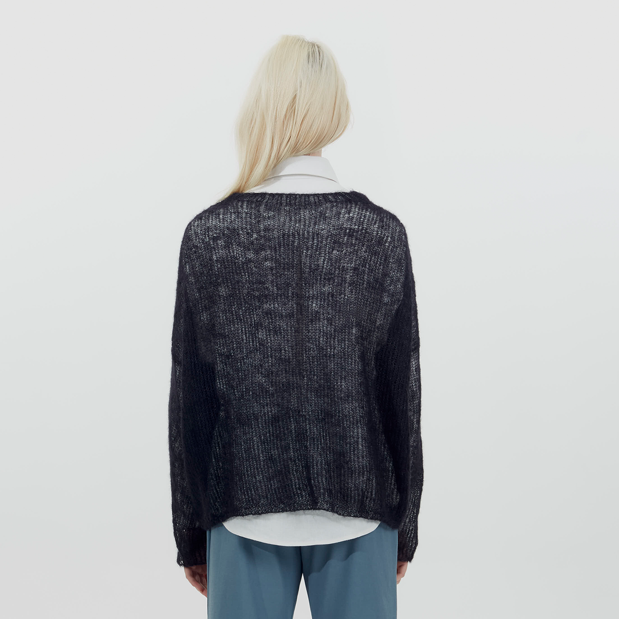 Black Mohair Pullover