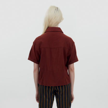 Cotton Darted Short Sleeve