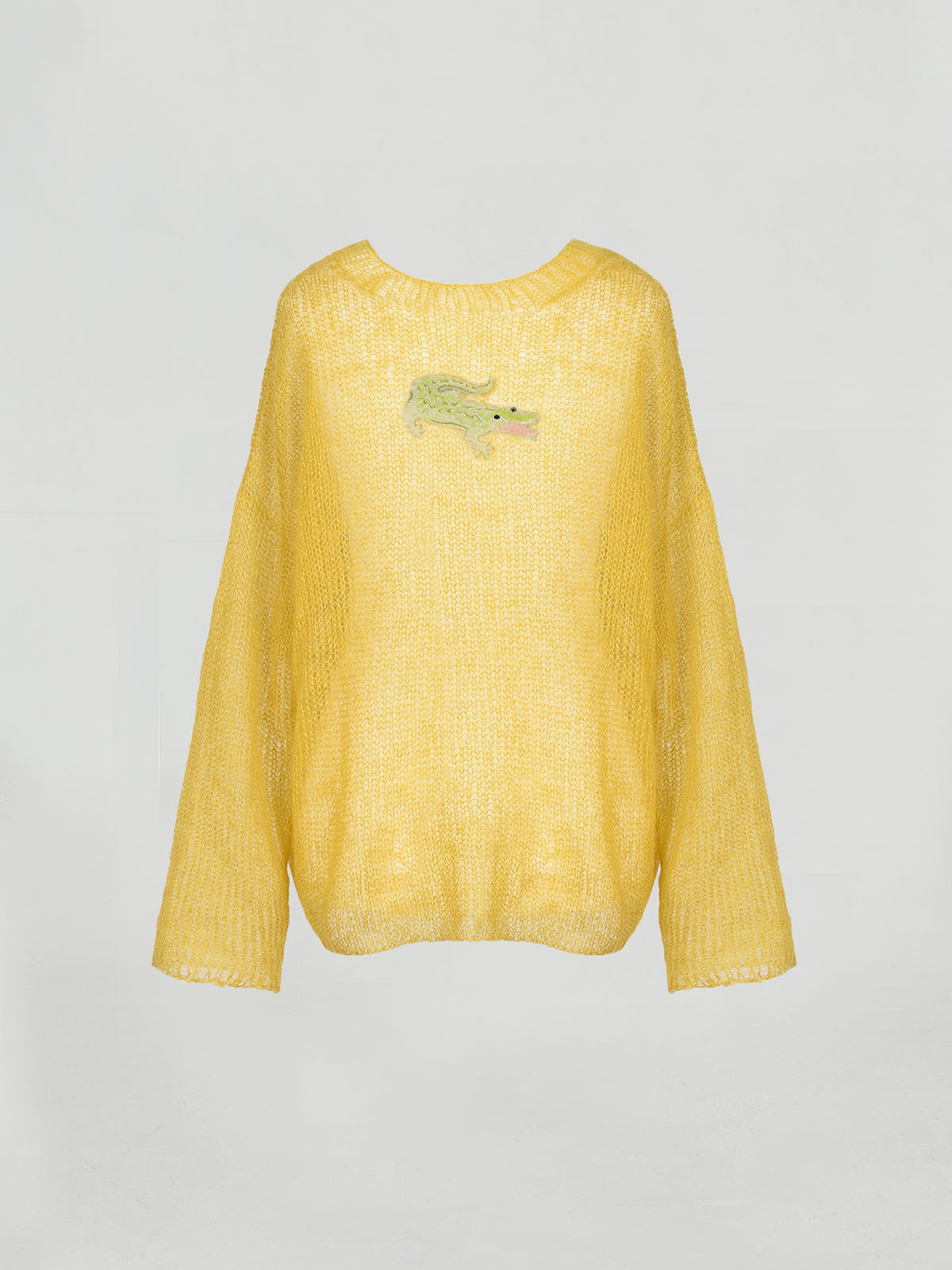 Mohair Pullover - Chartreuse