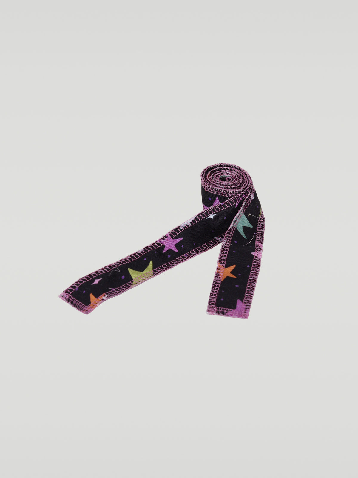 Serged Ribbon Lace - Rainbow Star Print