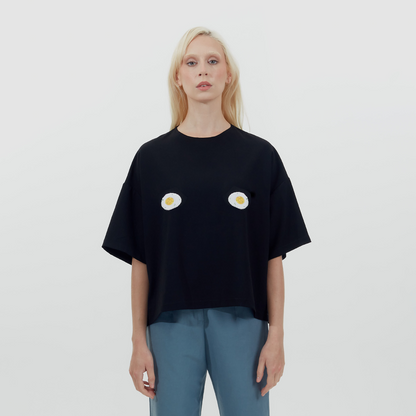 Embroidered Deviled Egg Top