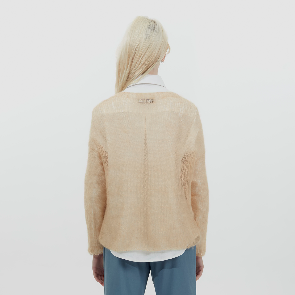 Fawn Mohair Pullover