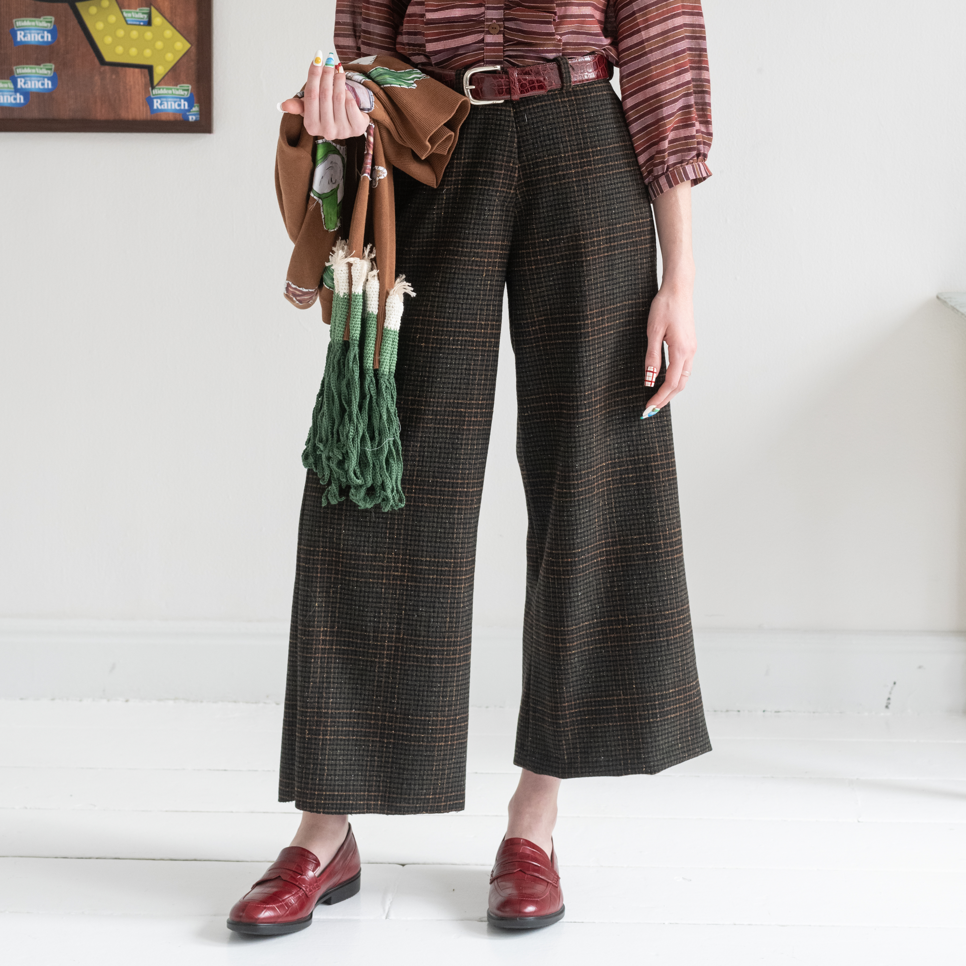 Cropped Wide Leg Pant
