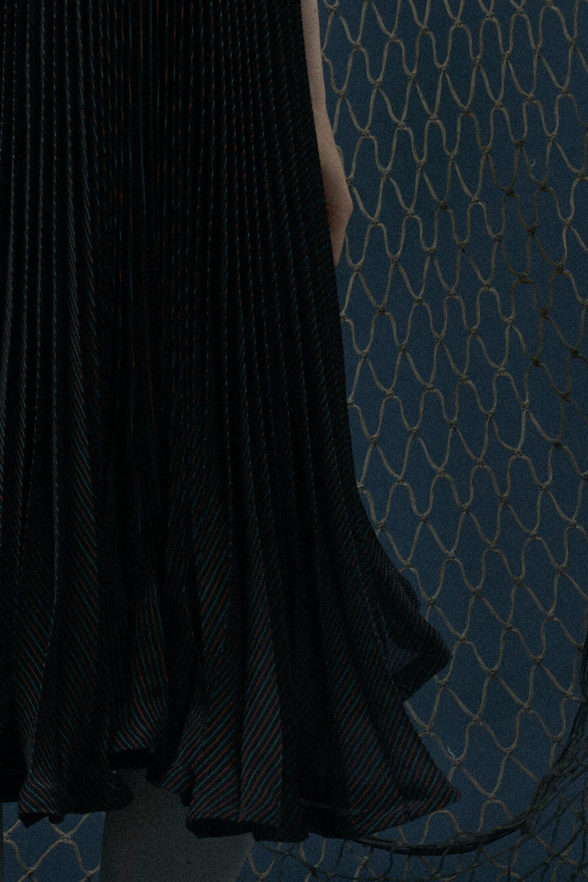 Plaid Pleated Midi