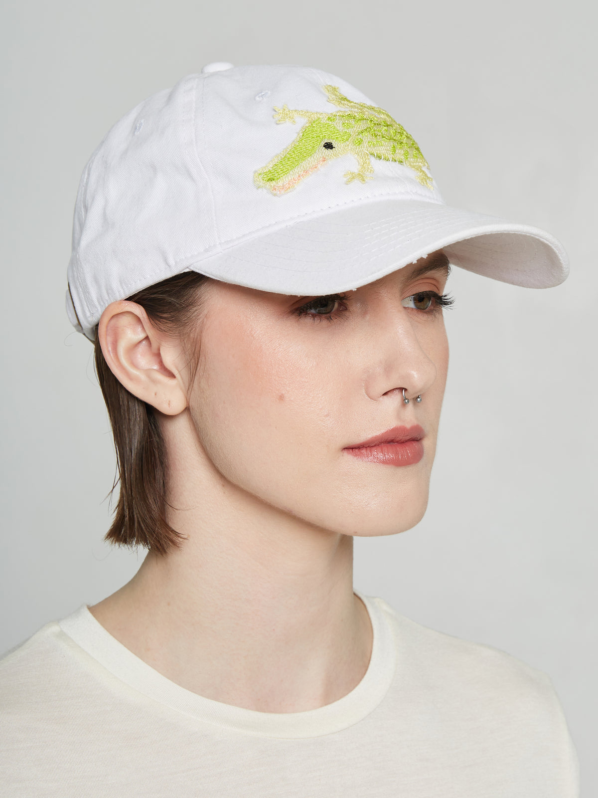 Embroidered Croc Cap