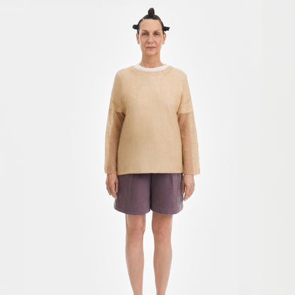 Tan Mohair Pullover