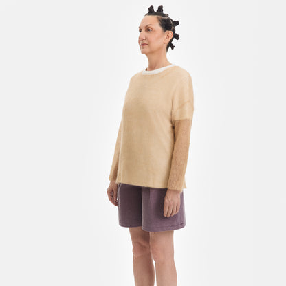 Tan Mohair Pullover