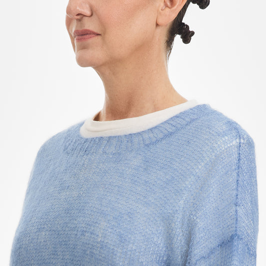 Azure Mohair Pullover