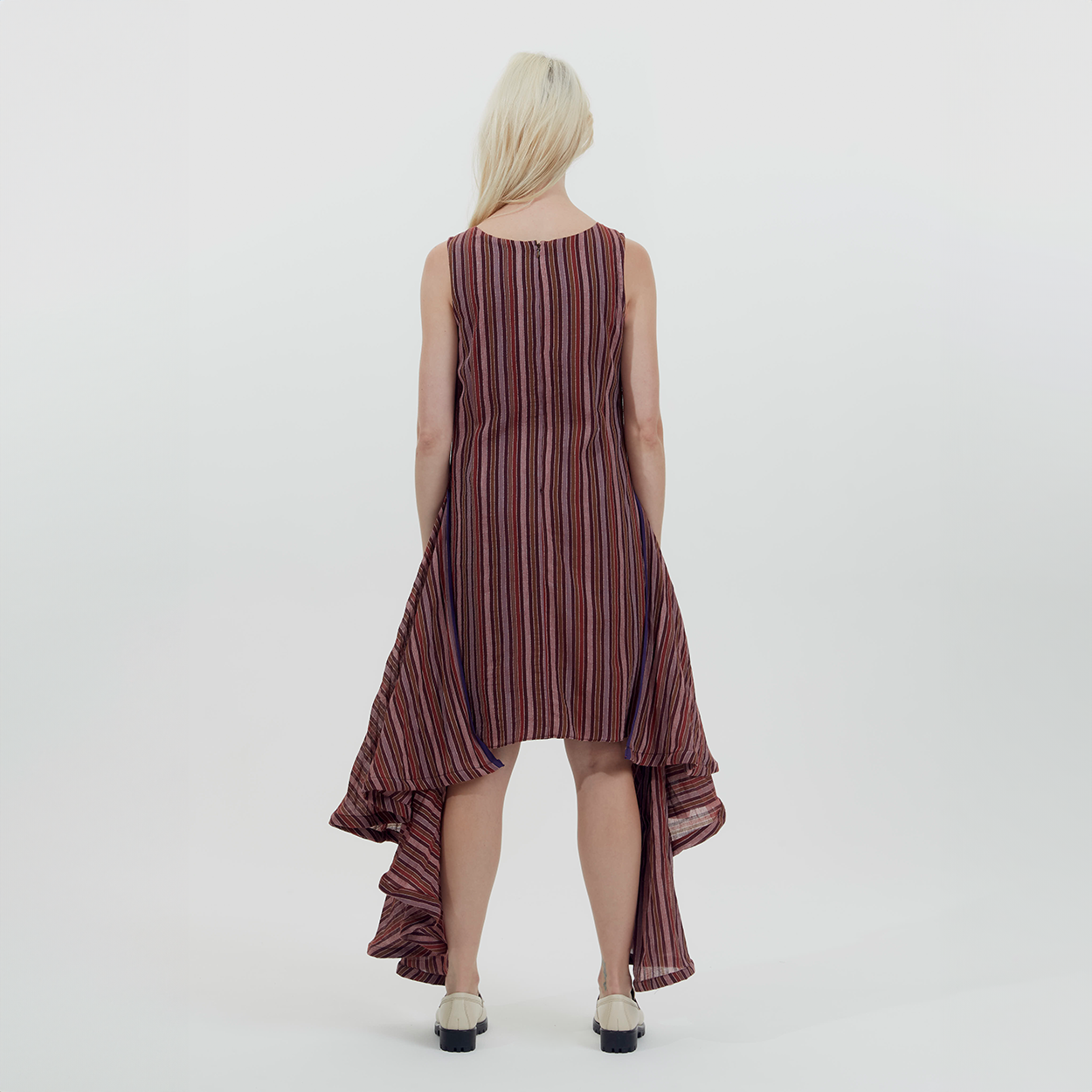 Pleated Shift Dress