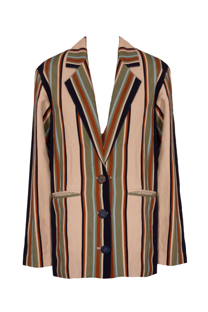 Striped Linen Blazer