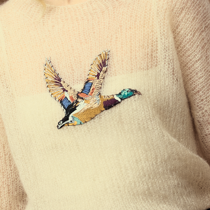 Mohair Duck Pullover - Cream