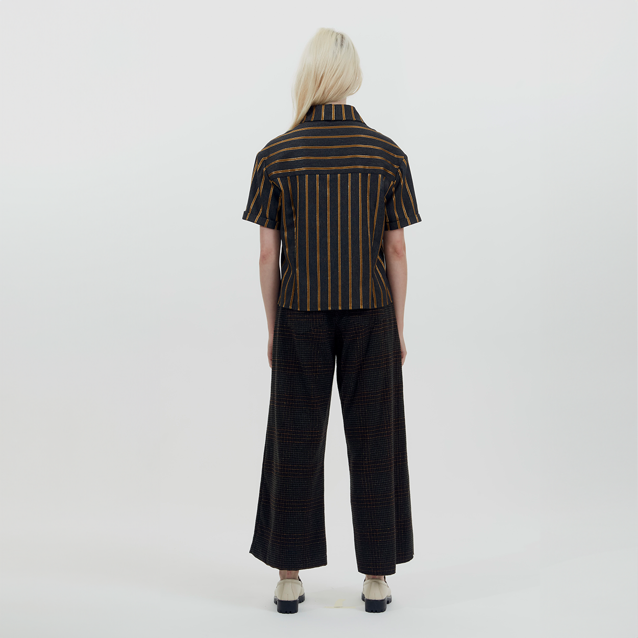 Cropped Wide Leg Pant
