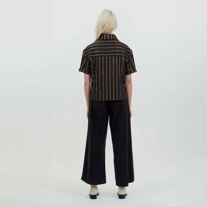 Cropped Wide Leg Pant