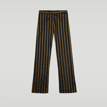 Metallic Straight Leg Pant