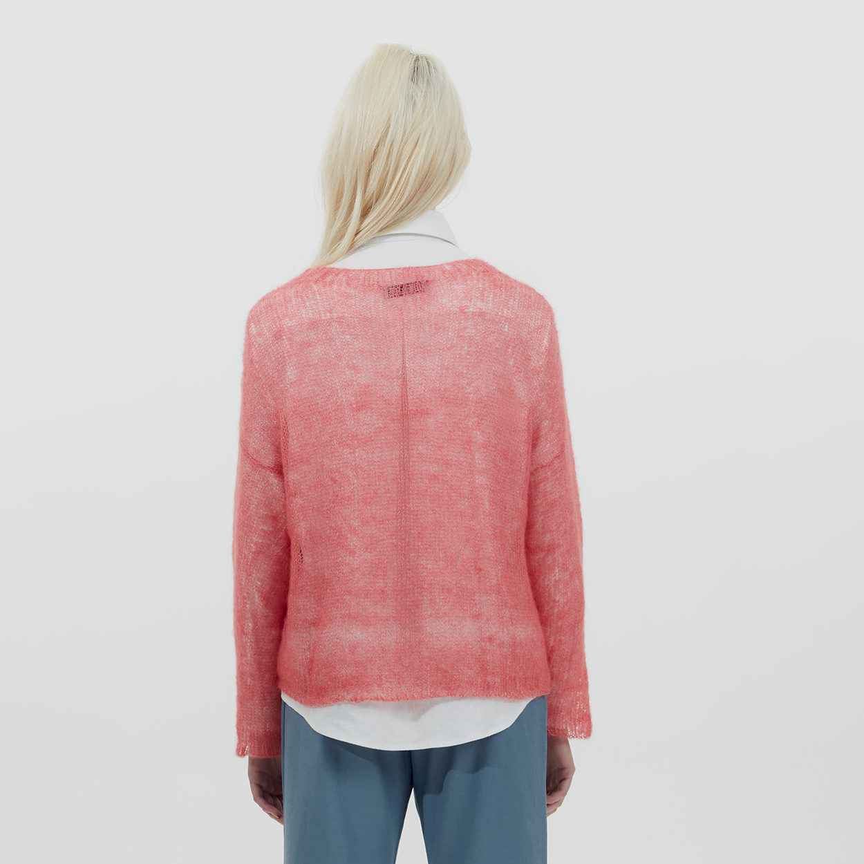 Watermelon Mohair Pullover