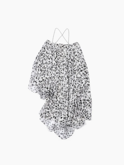 Size XS Loon Print Arrow Dress